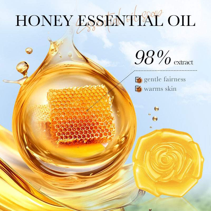 SADOER Natural Honey Essential Oil Handmade For Cleaning The Body Universal Soap_voghion.com