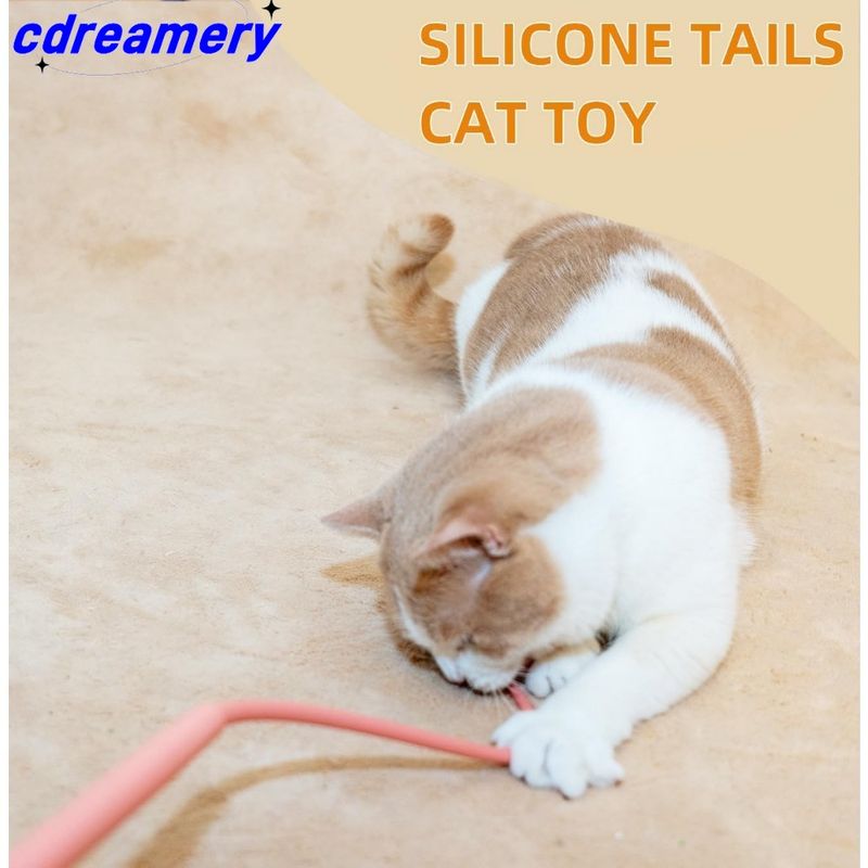 Jouet interactif pour chat, baguette en silicone, pour chat d'intérieur, pour chat adulte qui s'ennuie._voghion.com