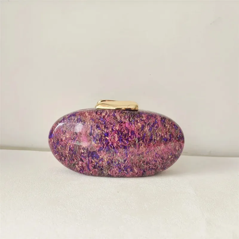 Perlenmuschel Tasche Metallverschluss Frauen Schulter Schlangenkette Acryl Box Clutches Lady Party Hochzeit Abend Ei Handtasche Geldbörse_voghion.com