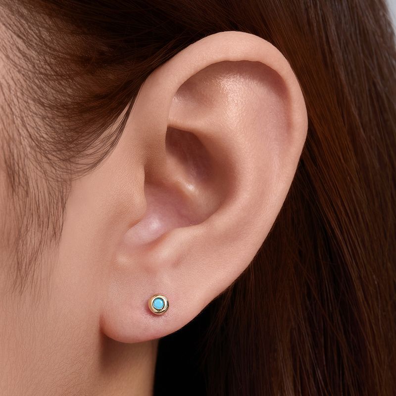 Gioielli da donna in argento sterling 925 con diamanti geometrici, opale, testa piatta, orecchini piercing per il corpo, gioielli di moda_voghion.com
