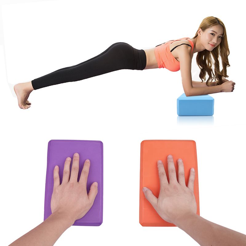EVA Gym Blocks Foam Brick Training Exercise Fitness Set Tool Yoga Bolster Pillow Cushion Stretching Body Shaping Yoga Blocks_voghion.com