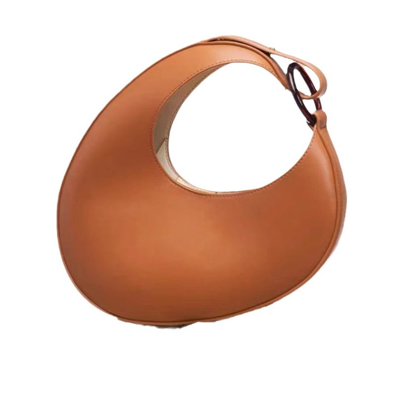 Bolso de hombro de diseño italiano de nicho 2024, moderno y único, con forma de media luna y gran capacidad._voghion.com