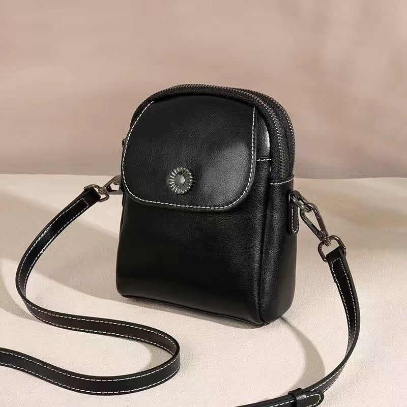 Borsa a tracolla piccola in vera pelle 2025, nuova, versatile, verticale, multistrato, alla moda, per telefono di fascia alta._voghion.com