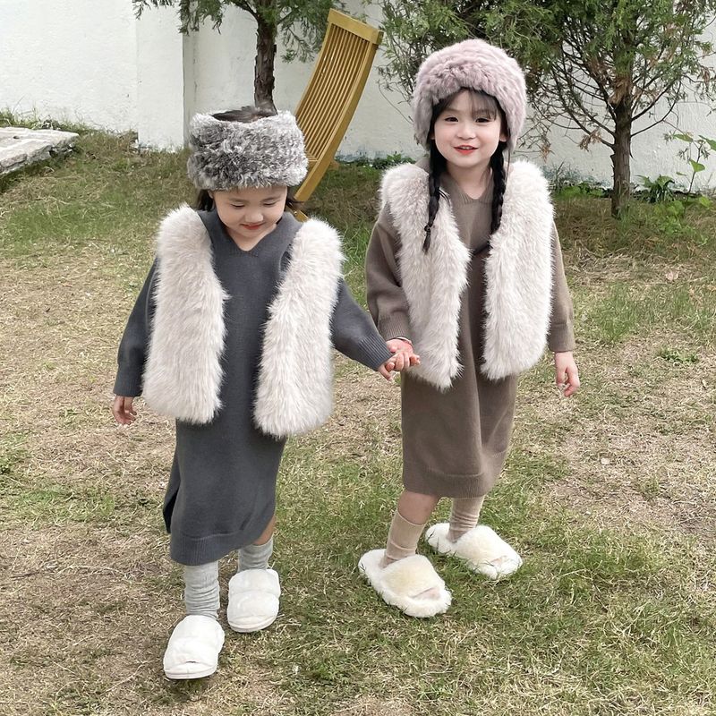 Kunstpelzweste für Mädchen – ärmellose Pufferjacke für den Winter, weich und stylisch, ein prinzessinnenwürdiges Lagenteil für Kleinkinder und Kinder_voghion.com