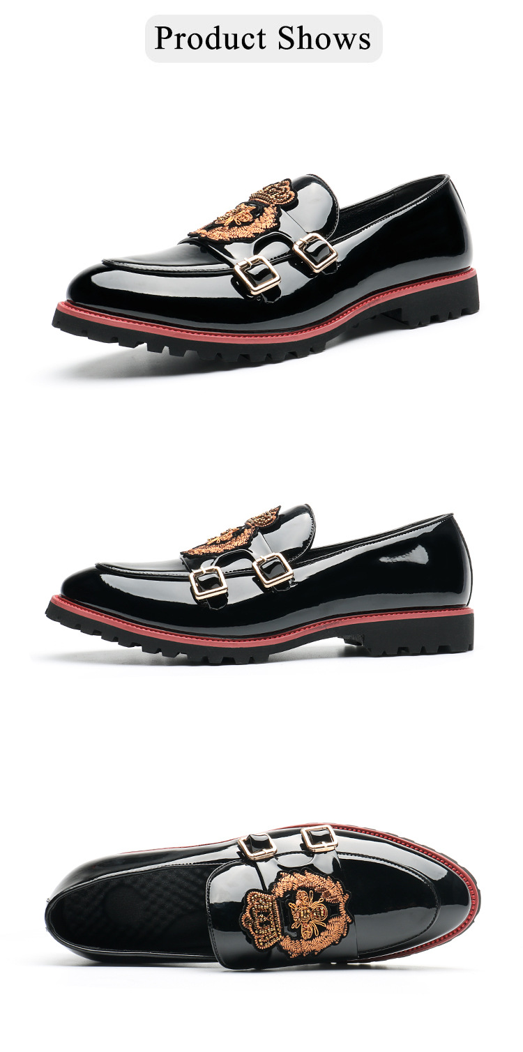 British Leather Breathable Business Dress, Spring Autumn Season, Men's One Legged Monk Shoes, Casual And Versatile_voghion.com