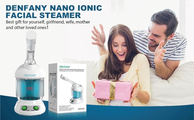 Ansiktsångare DENFANY nanojon med utdragbar 360° roterande arm - bärbar ansiktsångare lämplig för personlig vård hemma_voghion.com
