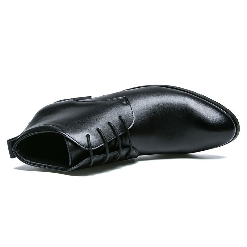 2020 Herbst und Winter Neue koreanische modische High-Top-Lederschuhe für Herren Formale einlagige Schuhe Business Travel Lederschuhe für Männer_voghion.com