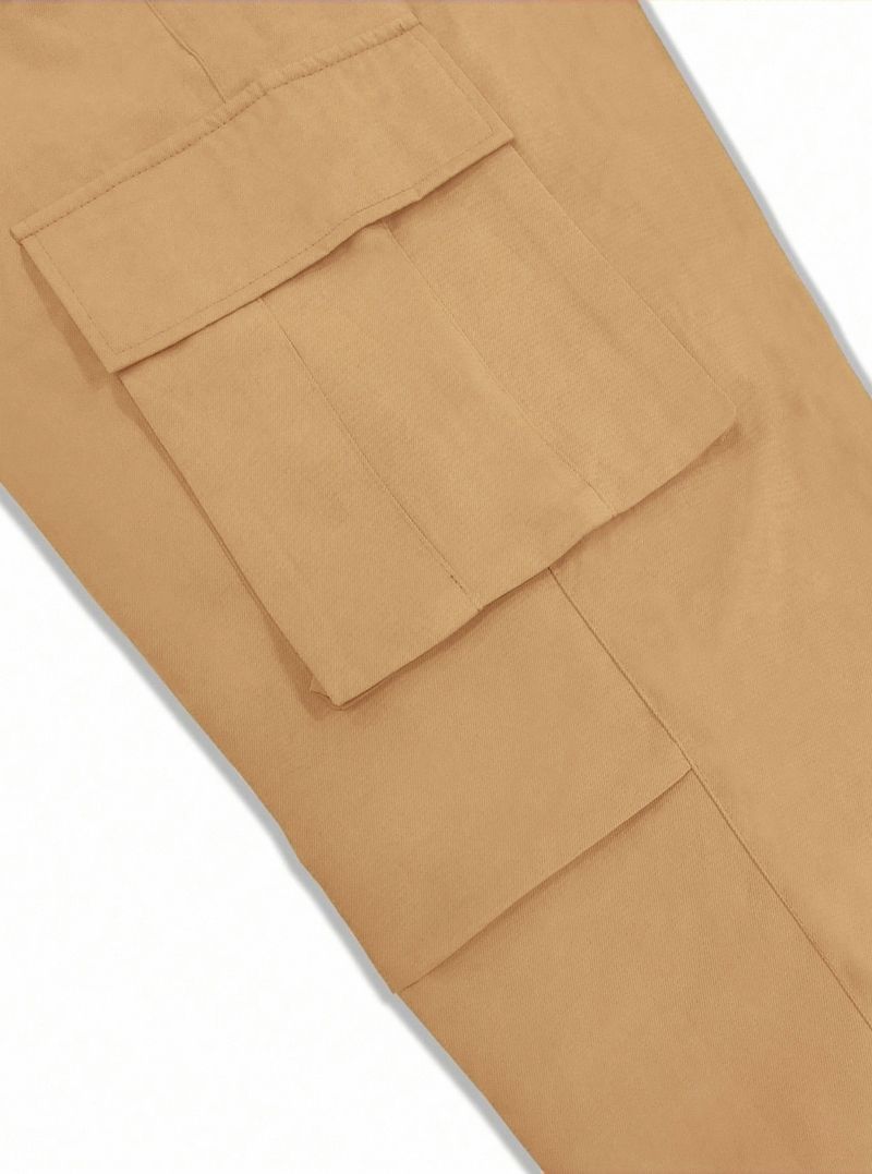 Men's Retro Outdoor Work Pants - Stylish Straight-Leg Cargo Pants With Multiple Pockets, Comfortable & Lightweight For Casual Wear_voghion.com
