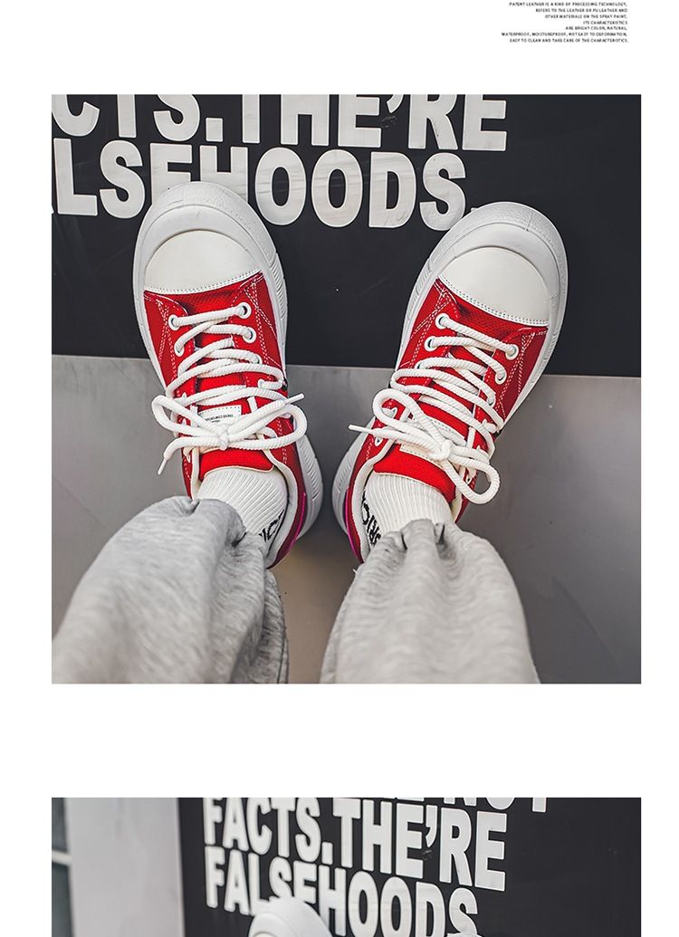Men's 2024 Spring and Autumn new men's casual versatile sports thick soled wear-resistant breathable canvas shoes_voghion.com