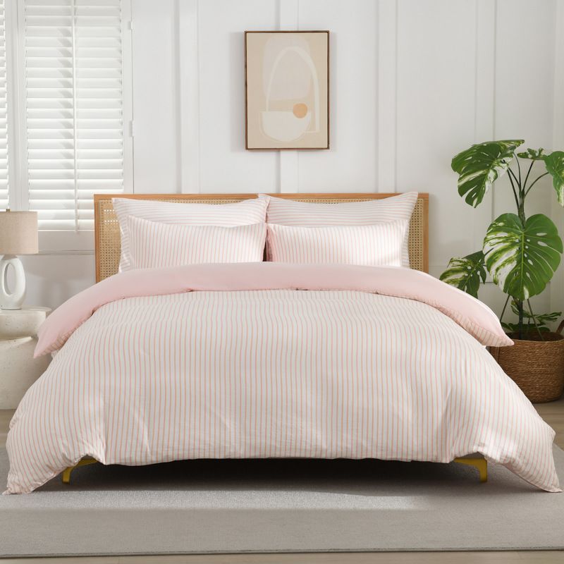 Weiche gewaschene Baumwolle Lange Kissen Bettlaken Quilt Abdeckung Bettwäsche Vier Stück Set_voghion.com