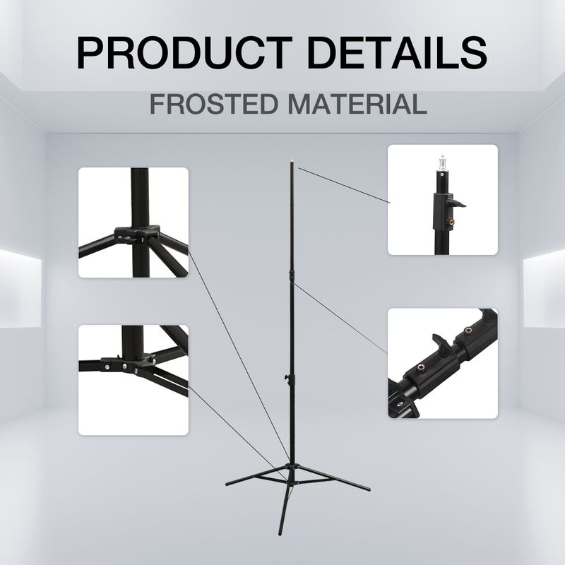 8.5ft Heavy Duty Light Stand, Adjustable Photography Stand Photo Video Studio Tripod Stand for Studio Light, Flash, Umbrella, Ring Light_voghion.com