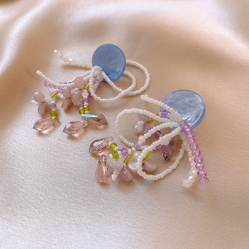 Orecchini a forma di cuore con perla d'amore, piccoli e unici, stile estivo rinfrescante, per ragazze, da donna_voghion.com