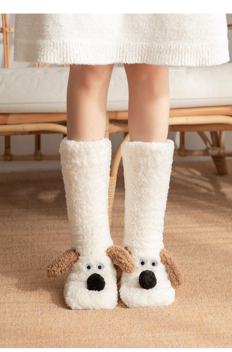 Ladies Winter Warm Plush Socks Thickened Coral Plush Socks Plush Socks Sleeping Home Floor Socks_voghion.com