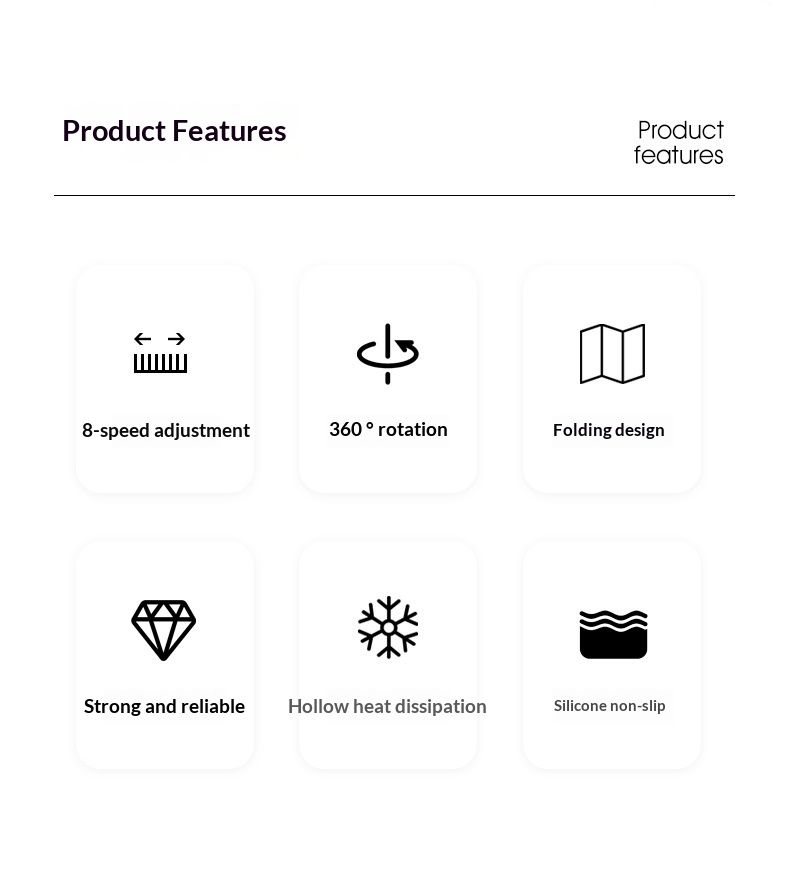 NeoGear Tablet- und Smartphone-Ständer, universell einsetzbar, 360° drehbar, ideal zum Lernen, Fernsehen, Zeichnen und als tragbarer, faltbarer Ständer_voghion.com