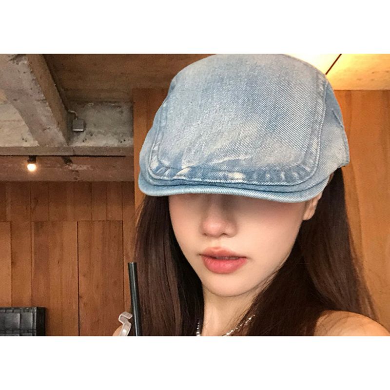 Kovbojská čiapka Frontier, letná a jesenná dámska čiapka s obvodom hlavy, malou tvárou, klobúk s kačacím jazykom_voghion.com