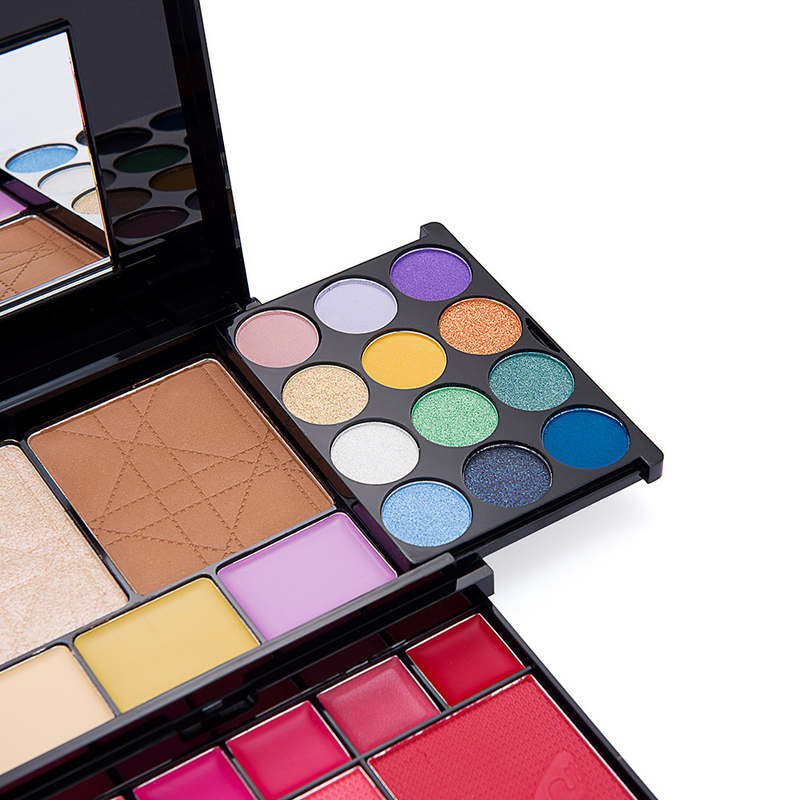 MISS YOUNG nya 38 ögonskuggsplatta ansiktsreparation puder blusher läppfärgsuppsättning skönhetssmink_voghion.com