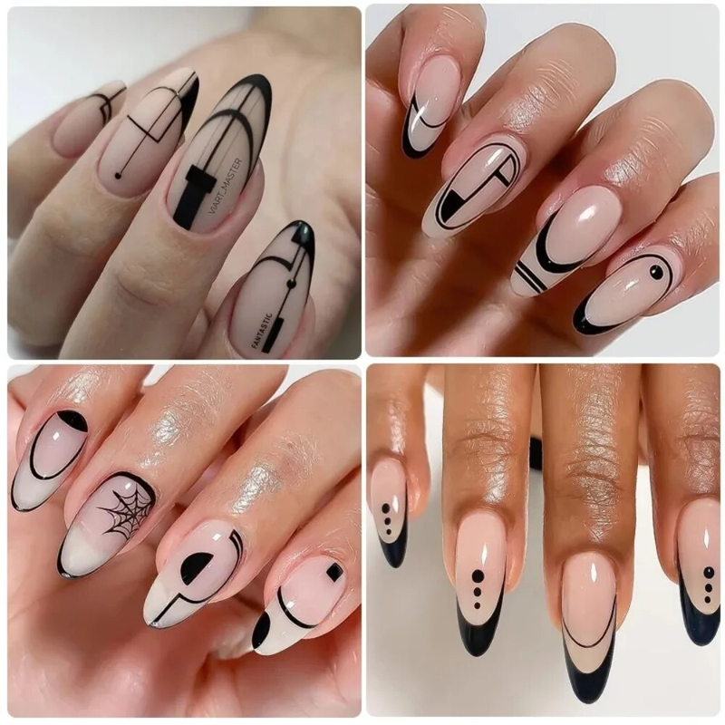 7/9/11/15/25MM Nagelpinsel-Set, Nagelliner-Pinsel, Metall-Nagelkunststift für Design-Tip, Malerei, Zeichnung, Gel, UV-Lack, Maniküre-Werkzeuge_voghion.com