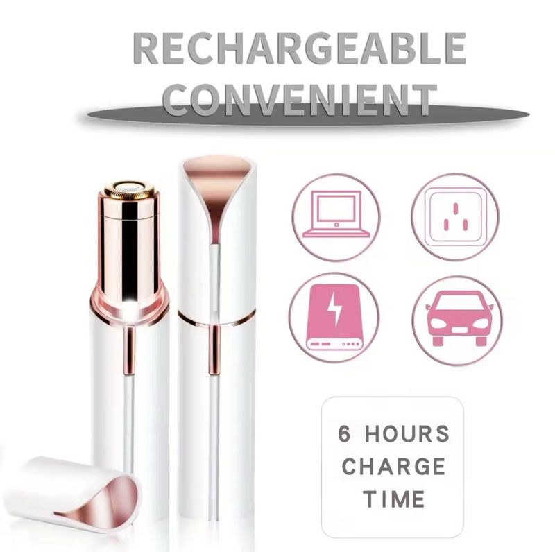 Gesichtshaarentfernung für Frauen, USB-Mini-Haarentferner, Elektrorasierer, UK._voghion.com