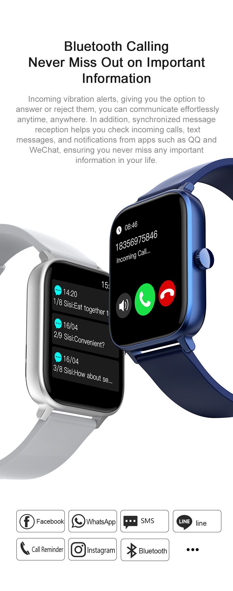 Digital Watches Smart Watch P74 Smartwatch, Heart Rate, Blood Pressure, Health, Bluetooth, Call, Photo, Step Counting, Sports, Multi-functional Watch_voghion.com