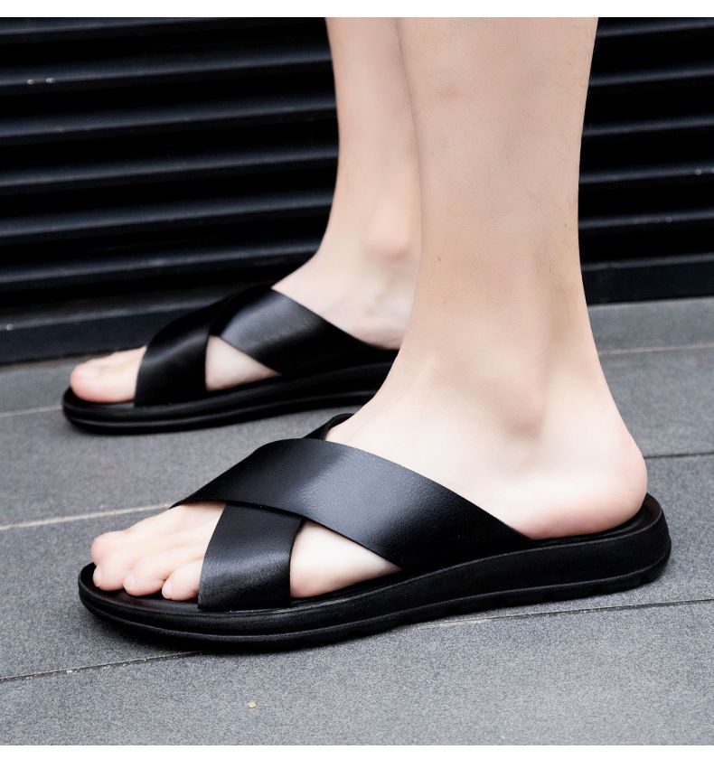 SHLIANG Pantofole da uomo infradito da esterno resistenti all'usura antiscivolo casual moda traspirante comode scarpe con plateau impermeabili estive Y0612_voghion.com