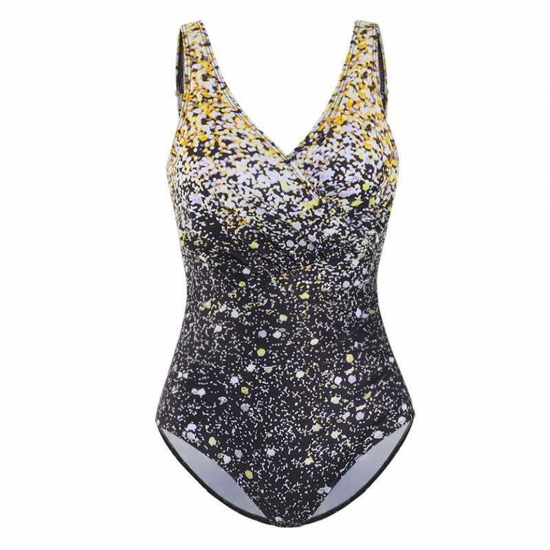 Vêtements pour femmes Nouveau maillot de bain Bikini Arc-en-ciel dégradé de couleurs Grosse femme Grande taille Grosse femme Maillot de bain une pièce Bikini_voghion.com