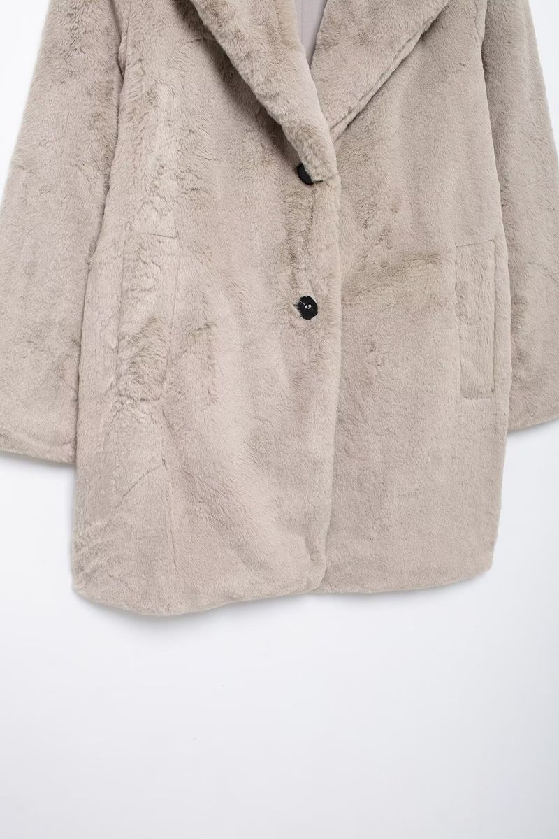 Damenbekleidung 2024 Herbst und Winter neue Mode Pelzeffekt Manteljacke_voghion.com