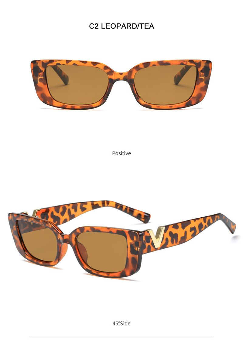 Fashion Cat Eye Sonnebrëller Fraen V Sonnebrëller Fir Dammen Classic Rectangle Driving Shade_voghion.com