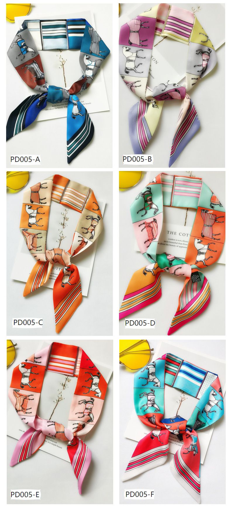 Summer New Product Simulation Silk Mom Gift Women's Binding Bag Small Scarf Ribbon_voghion.com