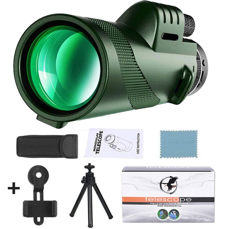APEXEL Powerful 80X100 HD Monocular Telescope Long Range Zoom With Tripod Phone Clip For Outdoor Hunting Camping Tourism_voghion.com
