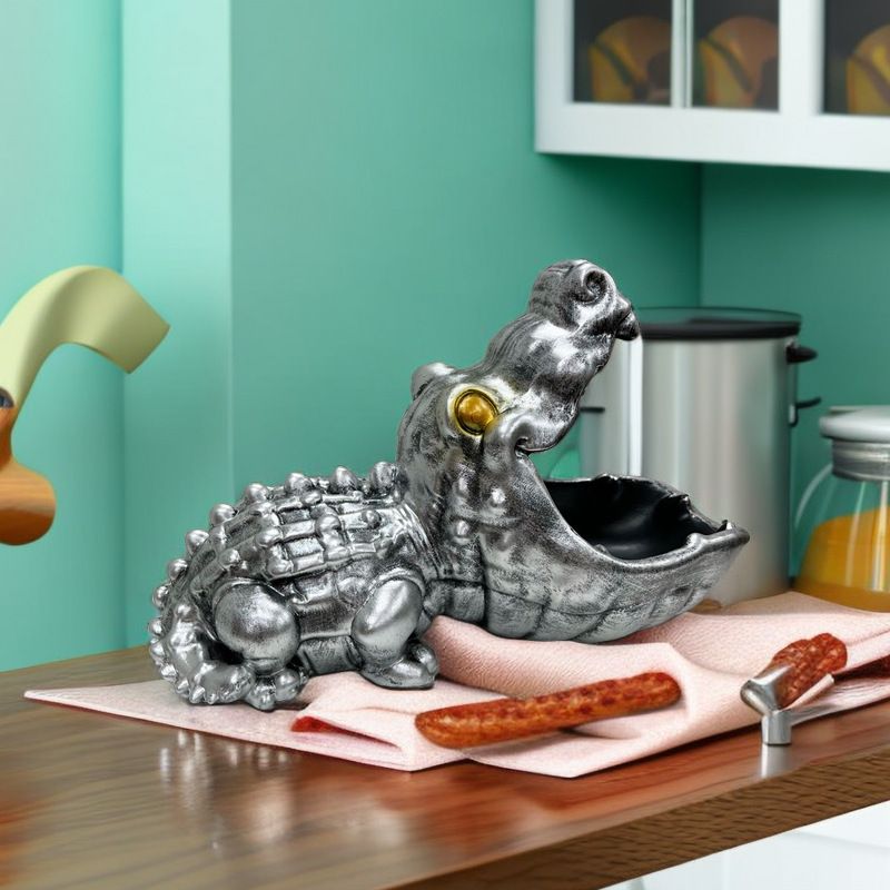 Nordic Entryway Cabinet Ornament Crocodile Animal Craft Personalized Key Candy Storage Living Room Decoration_voghion.com
