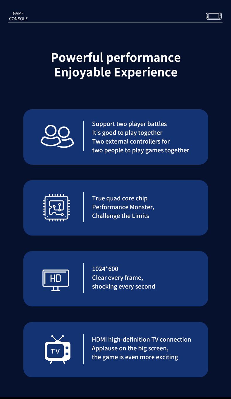 Video Game Consoles New G90 Handheld Game Console TV Home Arcade HD PSPPS1 Deck Handheld Steamdeck Handheld_voghion.com