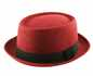 Porkpie Hats For Men Classic Textured Ribbed Band Porkpie Hat Men Trilby Hats_voghion.com