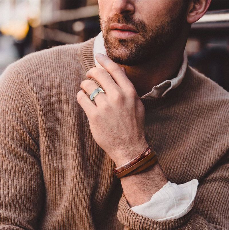 5ATM Smart Ring Uomo Monitoraggio della Salute Ossigeno nel Sangue 100+ Modalità Fiess Tracking Impermeabile Sport Smartring Donna_voghion.com