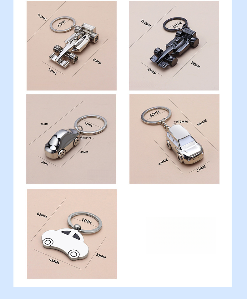 F1 Racing 4S Auto Tentoonstelling Reclame Zakelijk Geschenk Metalen Sleutelhanger_voghion.com