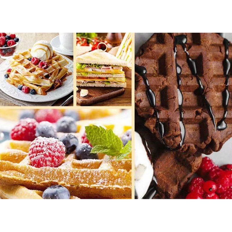 Forma do pieczenia ciasta, dwustronna patelnia aluminiowa z powłoką nieprzywierającą, forma do muffinek, kratka do ciasta, forma do gofrów_voghion.com