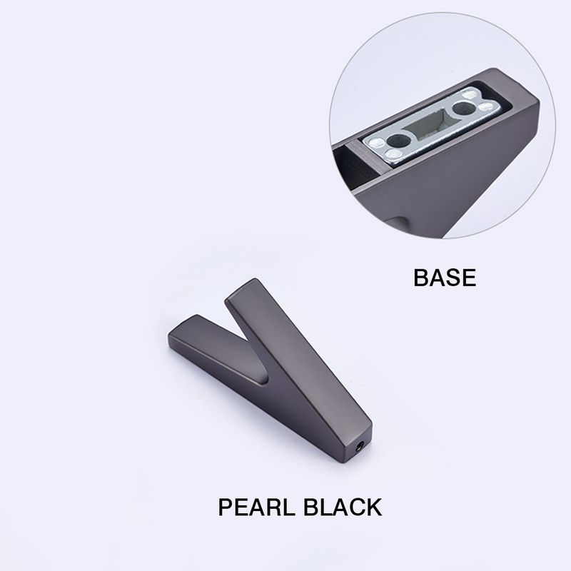 Black Wall Hooks - Strong Mounted Hanger For Towels & Keys_voghion.com