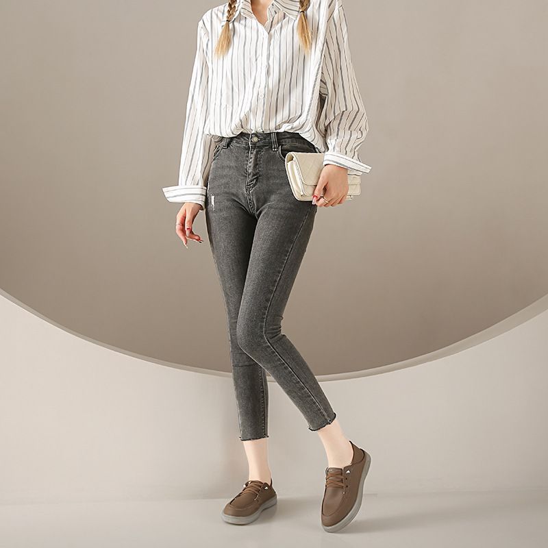 Flat bottomed casual two lazy white women's autumn new item, one foot on small leather shoes, soft sole, comfortable_voghion.com