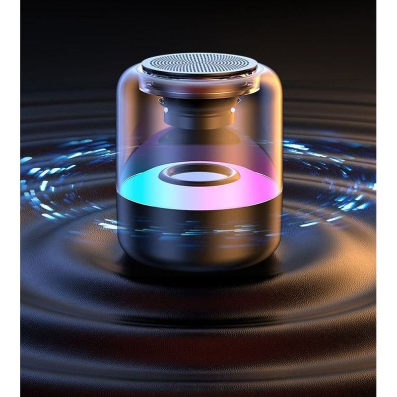 Jinzheng Bluetooth Wireless AI Smart Mini Speaker Internet Celebrity Atmosphere Light High Volume Long Battery Life_voghion.com