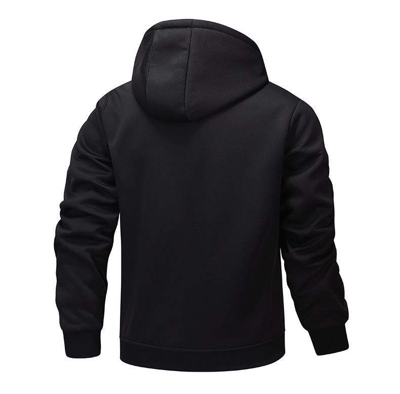 Giacca da uomo calda primavera autunno inverno in lana di agnello, felpa spessa, cardigan con cappuccio, taglia europea, casual, semplice, attuale_voghion.com