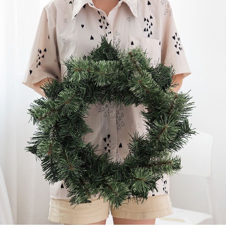 NUCHI Weihnachtskranz – Hängende Türdekoration für die Szenengestaltung im Einkaufszentrum_voghion.com