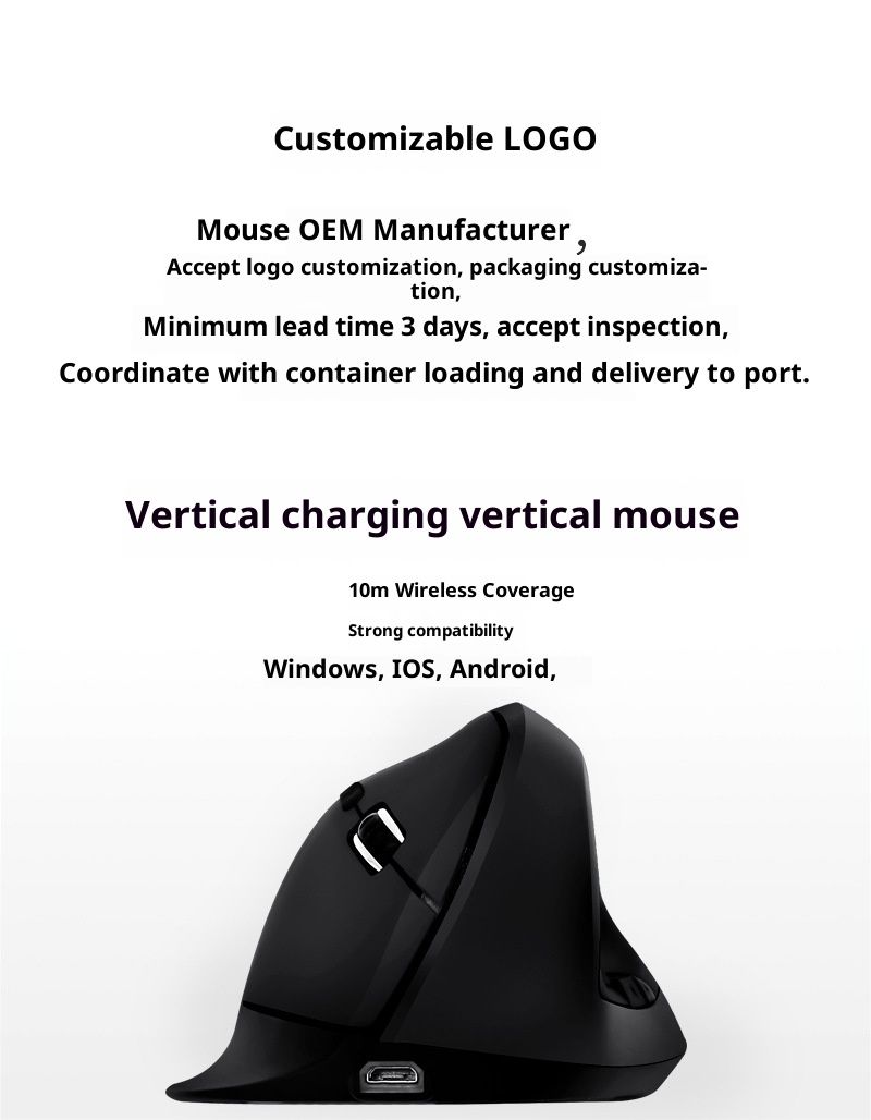 Digitex Digitex 883 Creative 2.4G E-Sports Wireless Dual-Mode Rechargeable Silent Ergonomic Gaming Bluetooth Mouse_voghion.com