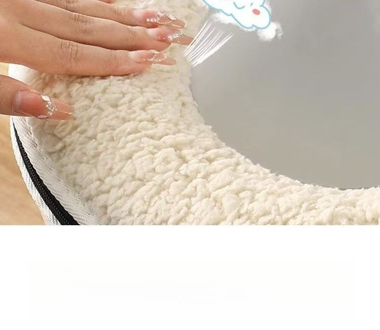 Cuscino invernale impermeabile ispessito per sedile domestico con cerniera tipo copriwater universale per tutte le stagioni_voghion.com