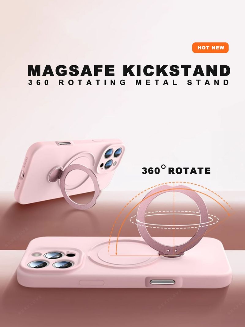 360 Liquid Silicone Magnetic Lanyard Phone Case For Iphone Plus 13 15 14 16 Pro Max Charge Strap Protector Soft_voghion.com