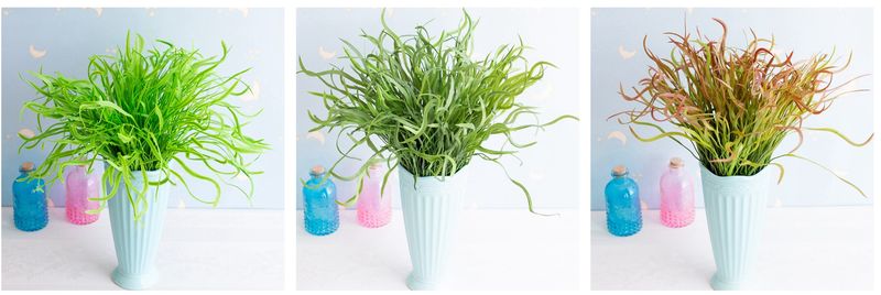 Popolare spray colorato primavera erba fiori artificiali erba acquatica pianta parete ristorante decorazione interno arredamento morbido_voghion.com
