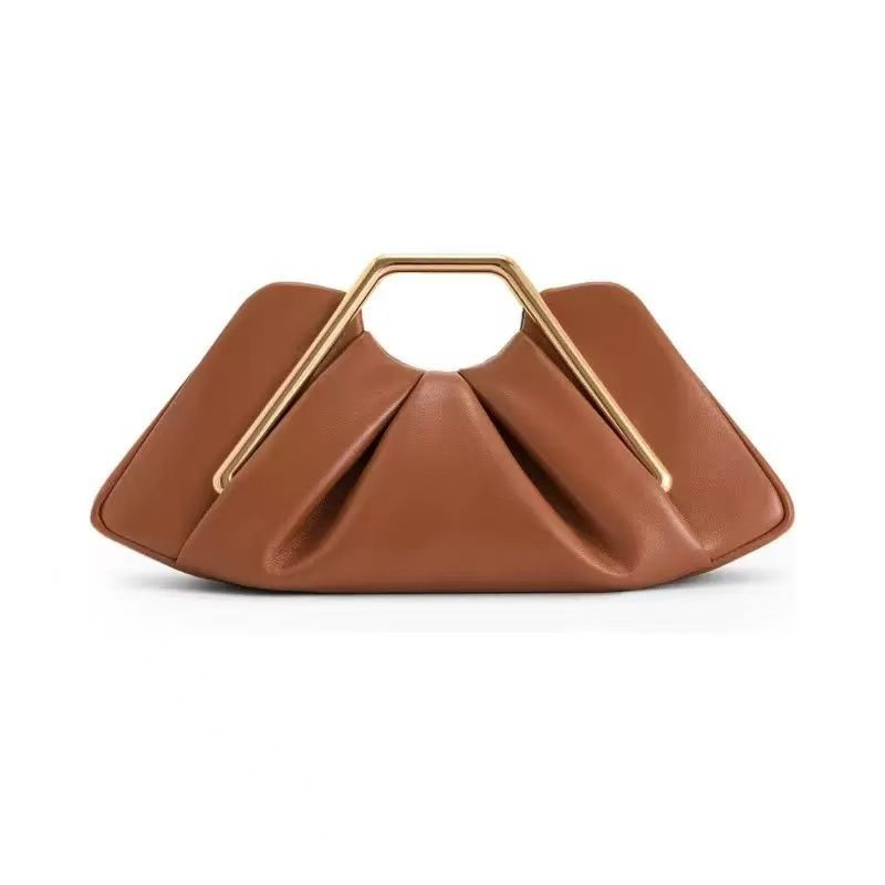 Nuova borsa da sera da donna con texture leggera, modello Cloud 2025, estate e tendenza, con pieghe circolari_voghion.com
