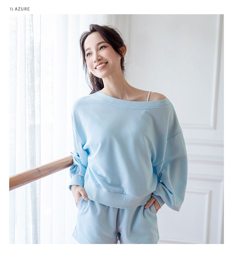 Abbigliamento sportivo da donna, a tinta unita, per autunno e inverno, da corsa, fitness, a maniche lunghe, pantaloncini da yoga, set ampio_voghion.com