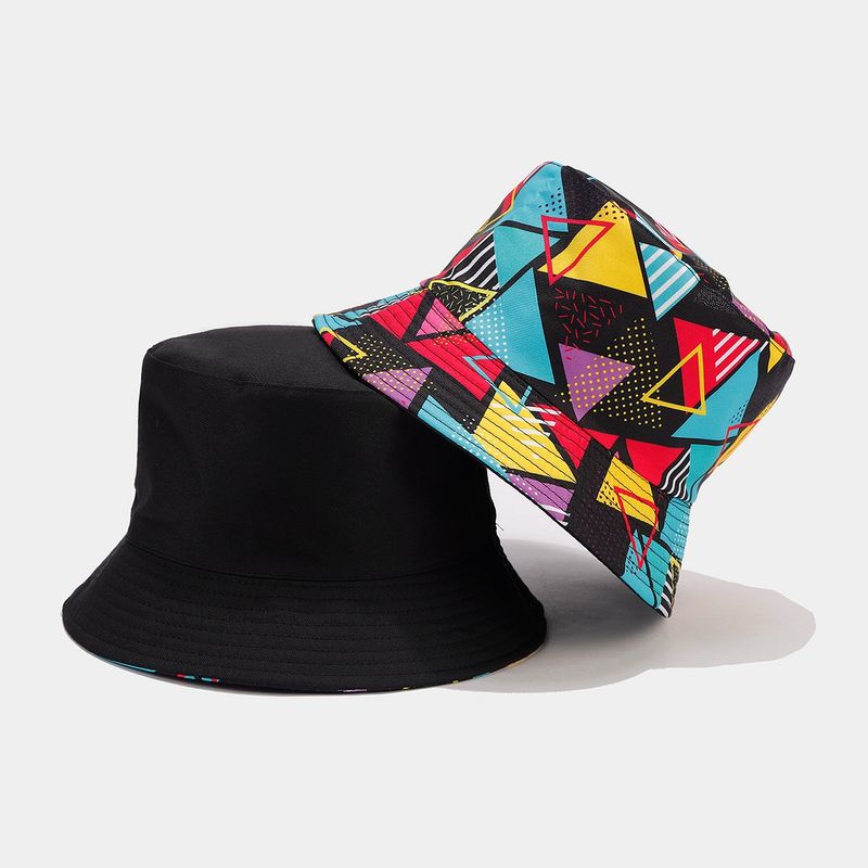Nuevo gorro de pescador de doble cara con letras de grafiti para mujer, moderno y plegable para hombre._voghion.com
