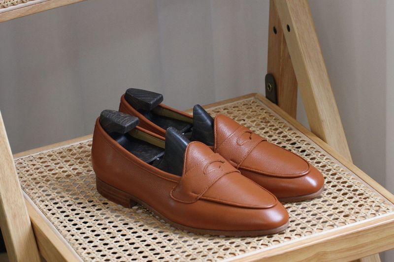 Koreanischer Stil Trendy Herren Ins Lazy Schuhe, Britische Champagner Loafer_voghion.com
