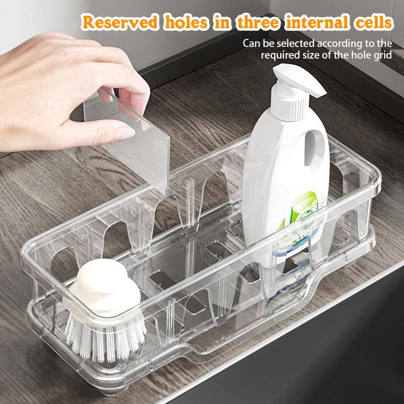 sponge Drain Rack Kitchen Dishwashing Basket Rack Sink Detergent Rag Countertop Storage Rack_voghion.com