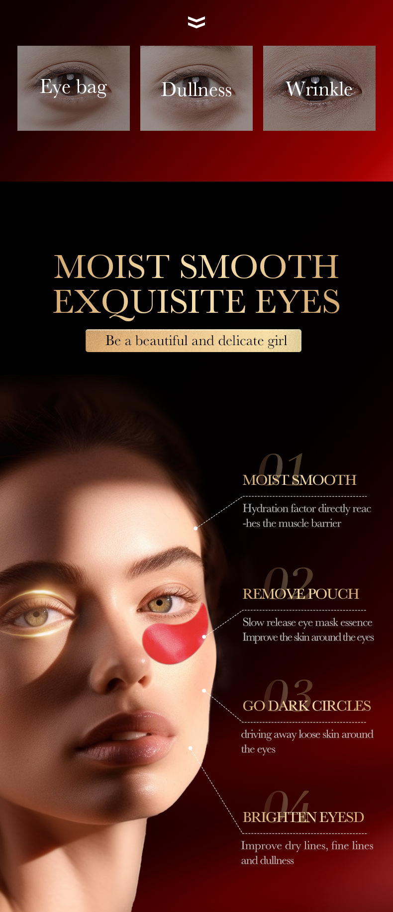 Granātābolu Radiance SADOER Multi Effect Nourishing Eye Moisturizing Periocular Mask_voghion.com